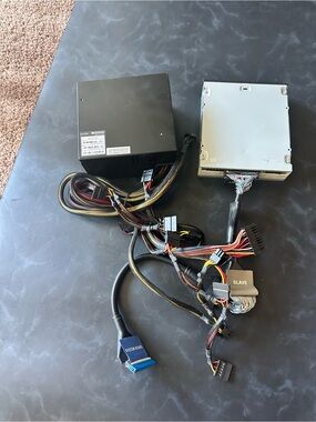 EVGA 500W Power Supply with Black and Multi-Colored Cables
